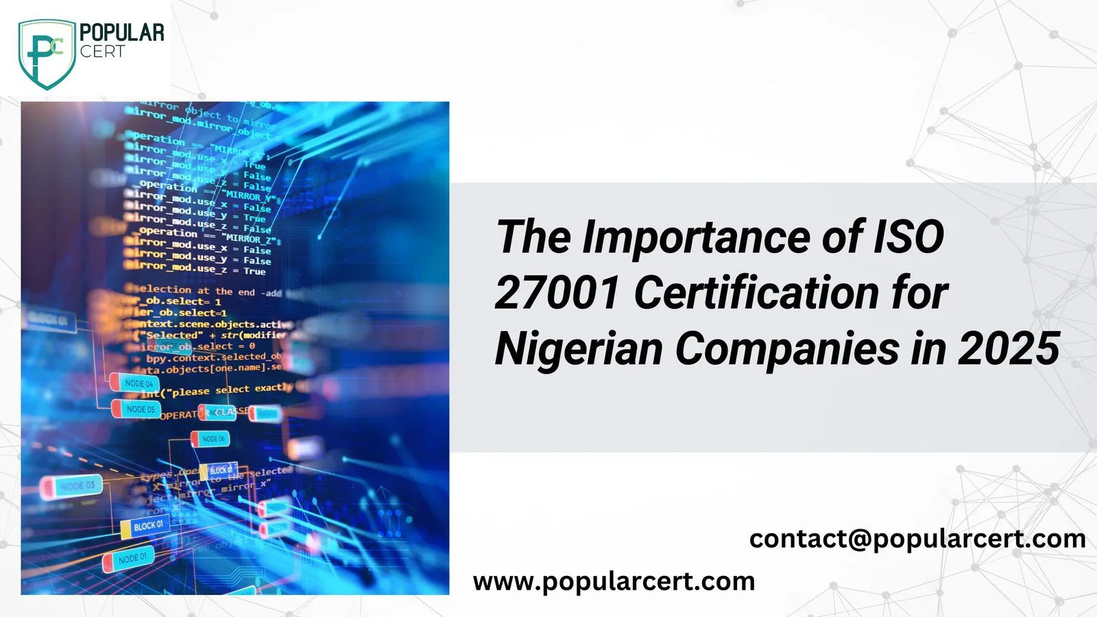 the importance of iso 27001 certification for nigerian companies in 2025