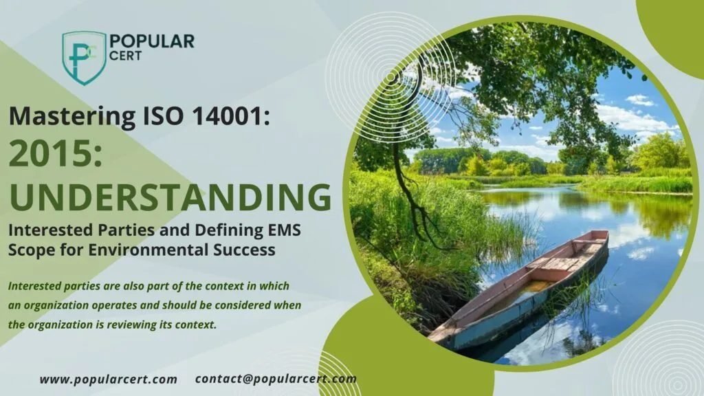 mastering iso 14001:2015: understanding interested parties and defining ems scope for environmental success