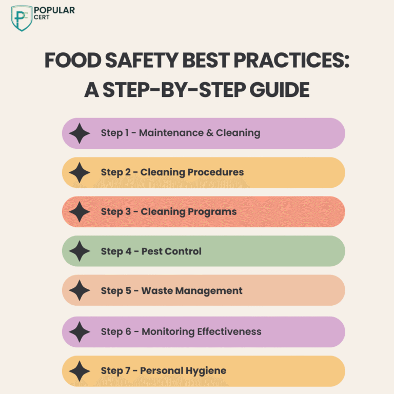 food safety best practices:a step-by-step-guide