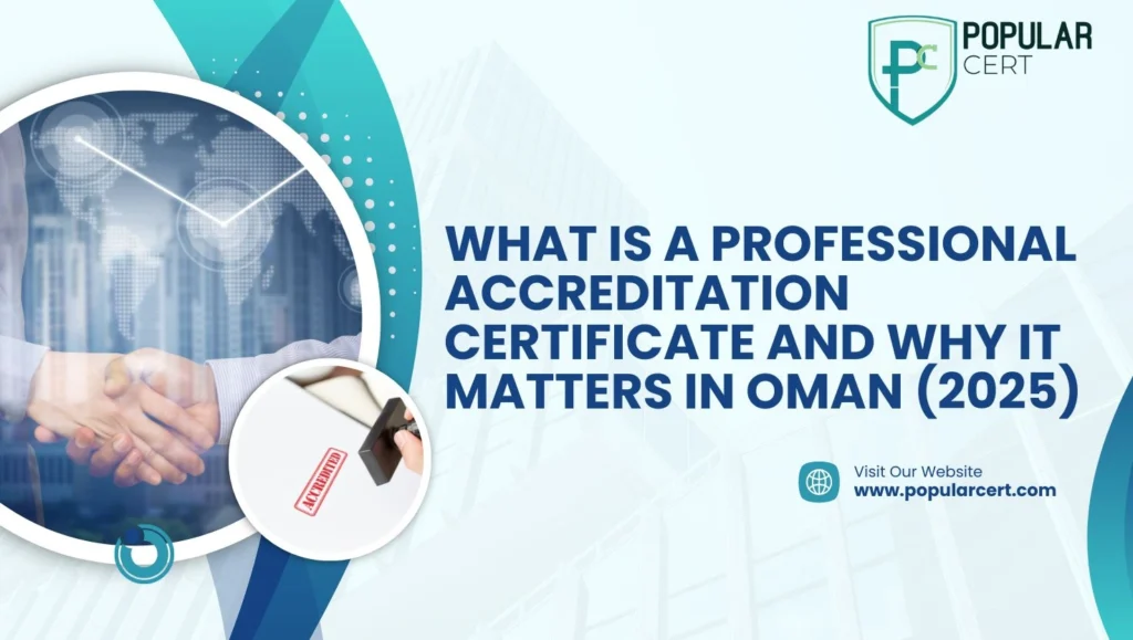 Accreditation certificate in oman