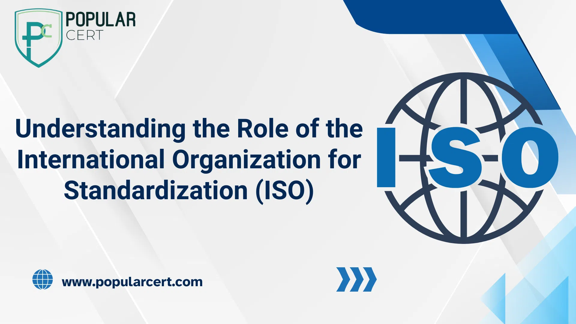 understanding the role of the international organization for standardization (iso).
