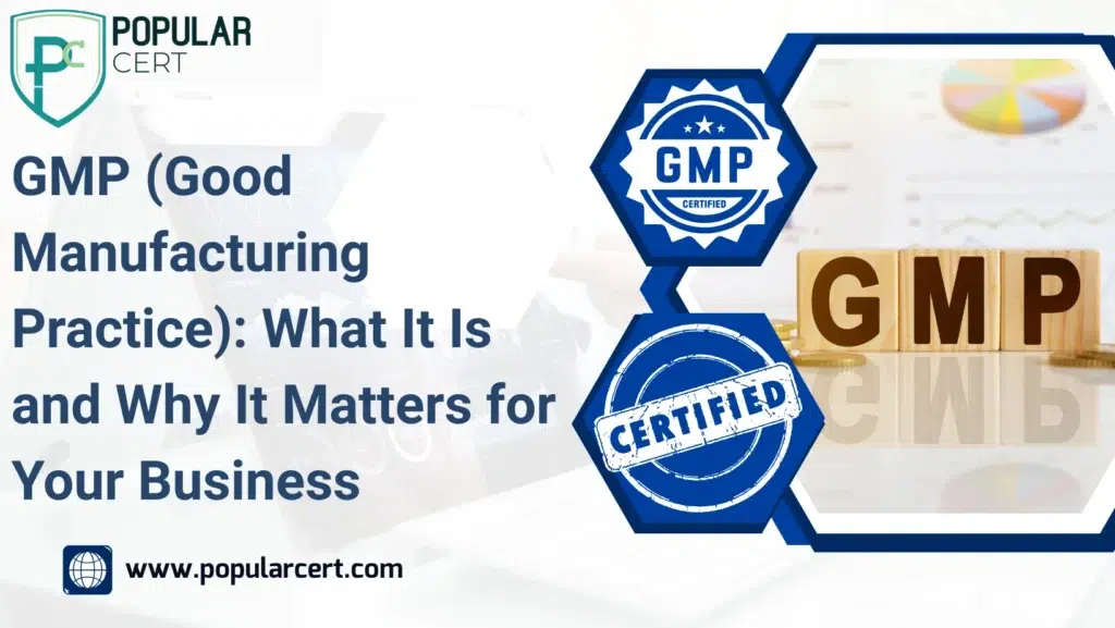 GMP (Good Manufacturing Practice): What It Is and Why It Matters for Your Business