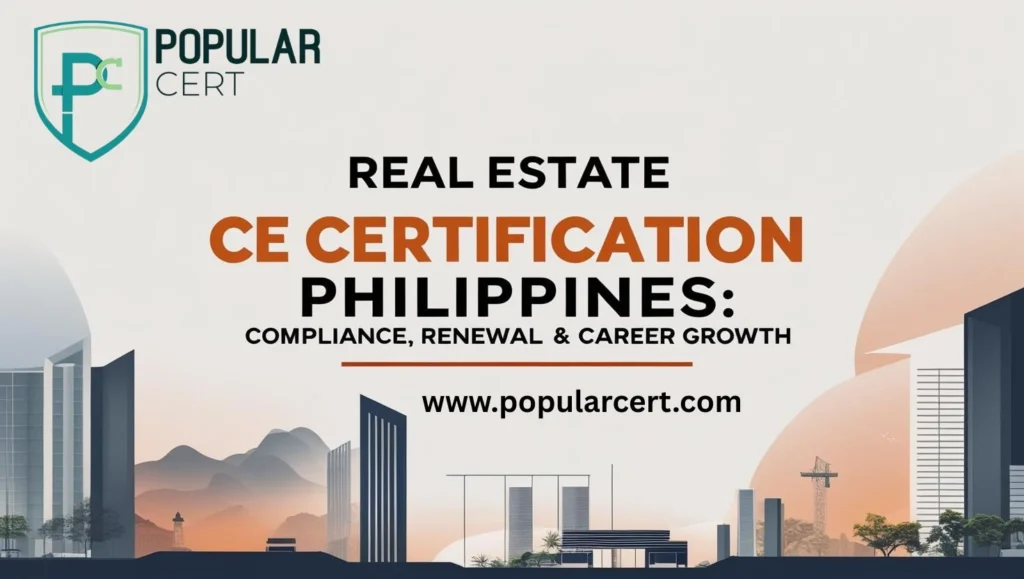 REAL Estate CE Certification In Philippines