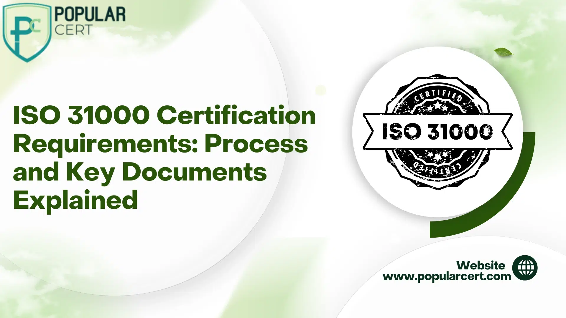 ISO 31000 Certification Requirements: Process and Key Documents Explained