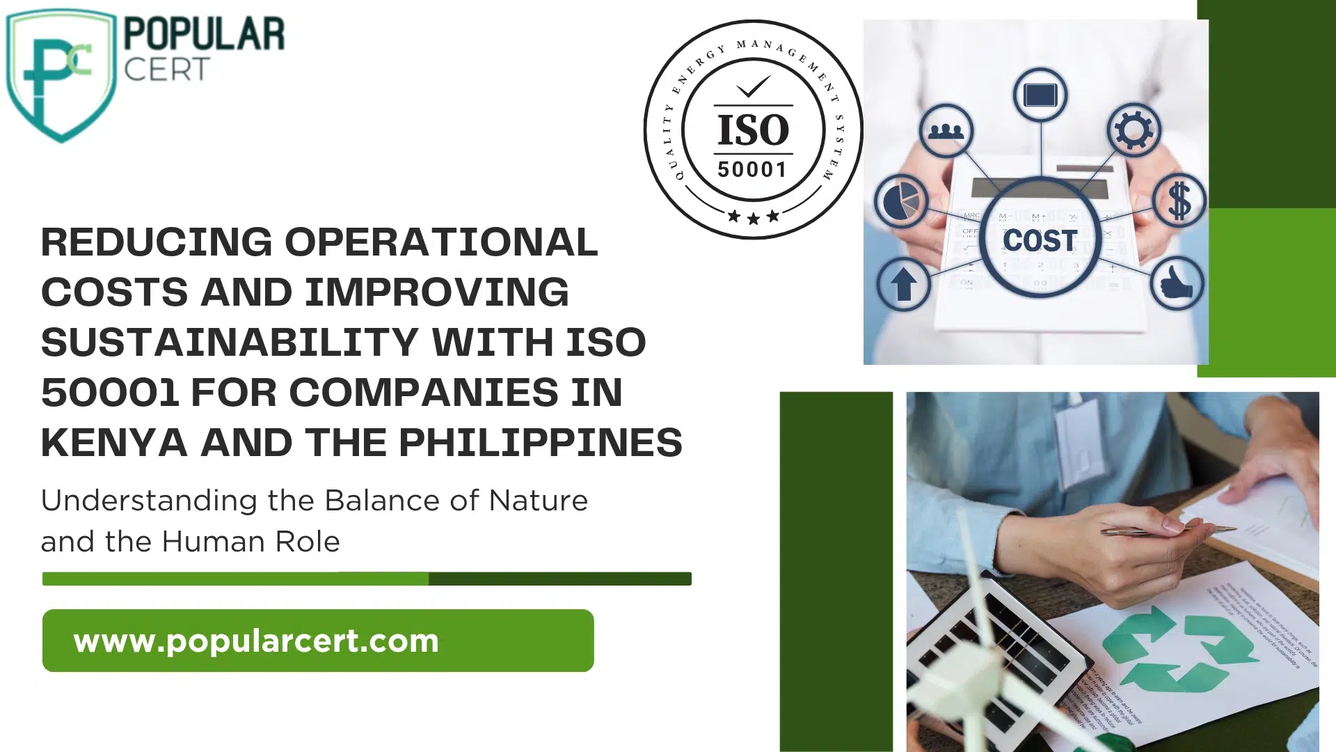 Reducing Operational Costs and Improving Sustainability with ISO 50001 for Companies in Kenya and the Philippines